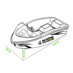 Go Kart Boat Elektrik V2 | Mini Jet Boat 16KW